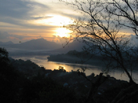 Rio Mekong em Luang Prabang
