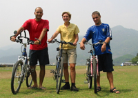 Gustavo, Alexandra e eu