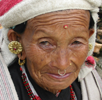 Uma avó nepalesa