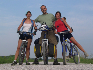 de Verona a Veneza com as amigas Antonella e Alessandra