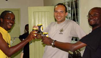 Amigos Eric e Bonny em Nairobi