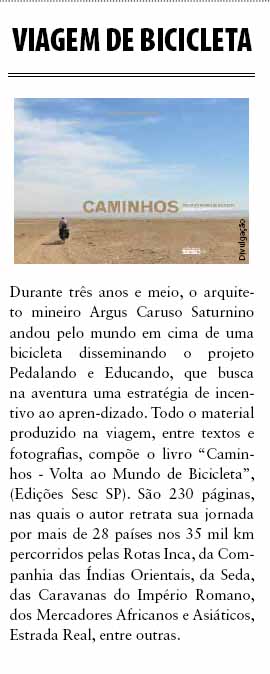 Viajem de bicicleta, Revista Acontece